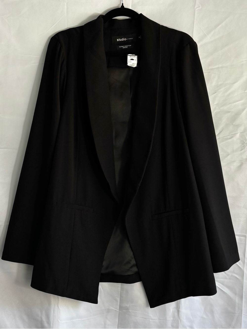 torrid Black Open-Front Shawl Collar Blazer Jacket